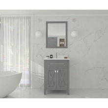 Load image into Gallery viewer, Wimbledon 24&quot; Grey Bathroom Vanity with White Quartz Countertop - 313YG319-24G-WQ