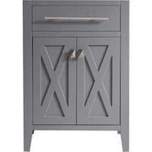 Load image into Gallery viewer, Wimbledon 24&quot; Grey Bathroom Vanity Cabinet - 313YG319-24G