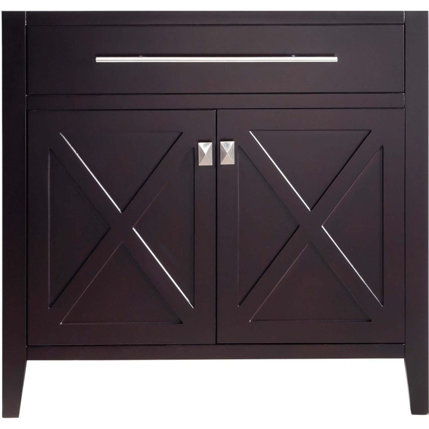 Wimbledon 36" Brown Bathroom Vanity Cabinet - 313YG319-36B