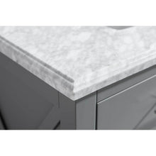 Load image into Gallery viewer, Wimbledon 36&quot; Grey Bathroom Vanity with White Carrara Marble Countertop - 313YG319-36G-WC