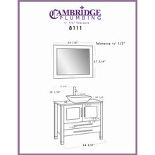 Load image into Gallery viewer, 36&quot; Solid Wood Vanity Set with Chrome Plumbing - 8111W