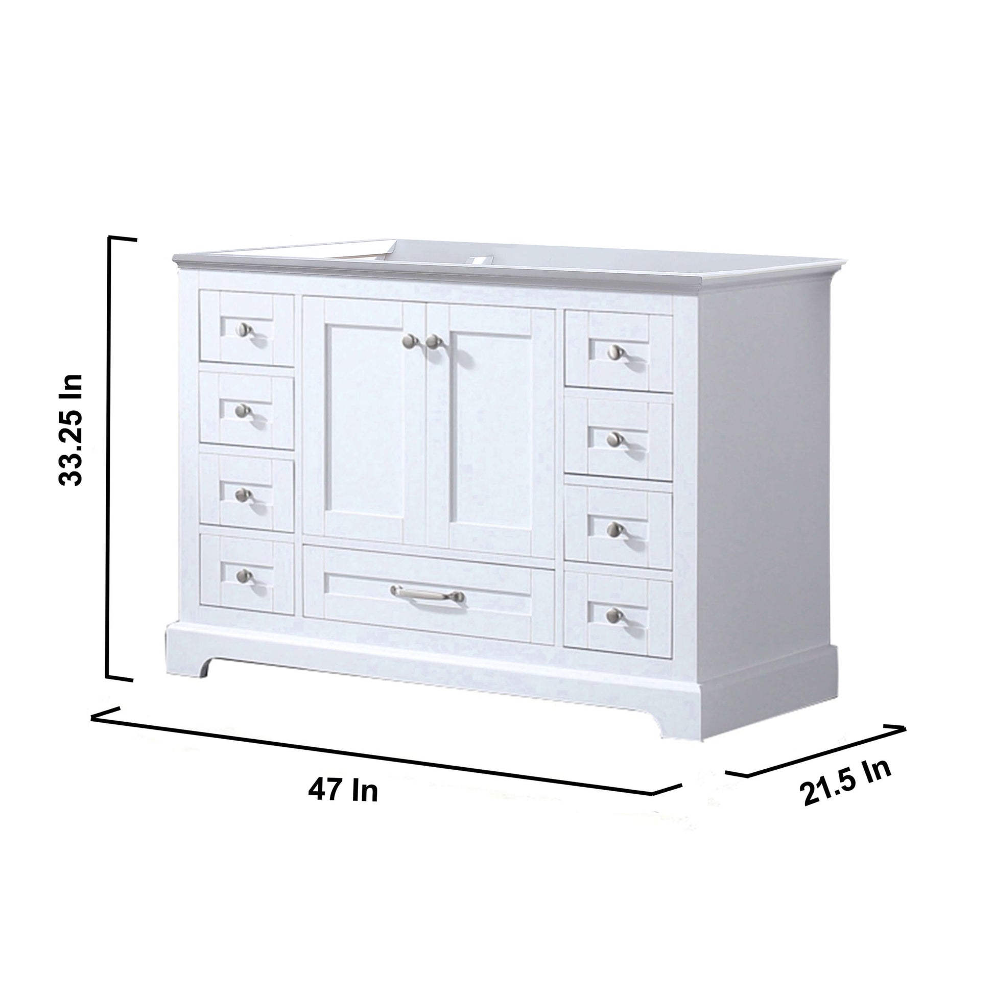 Dukes 48" White Vanity Cabinet Only - LD342248SA00000