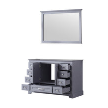 Load image into Gallery viewer, Dukes 48&quot; Dark Grey Single Vanity, no Top and 46&quot; Mirror - LD342248SB00M46