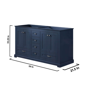 Dukes 60" Navy Blue Vanity Cabinet Only - LD342260DE00000
