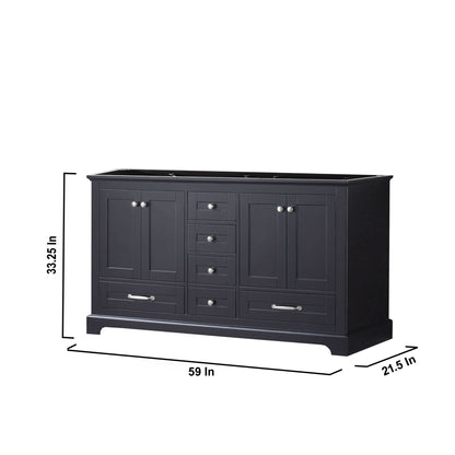 Dukes 60" Espresso Vanity Cabinet Only - LD342260DG00000