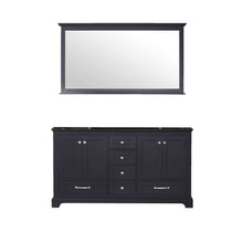 Load image into Gallery viewer, Dukes 60&quot; Espresso Double Vanity, no Top and 58&quot; Mirror - LD342260DG00M58