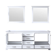 Load image into Gallery viewer, Dukes 80&quot; White Double Vanity, no Top and 30&quot; Mirrors - LD342280DA00M30
