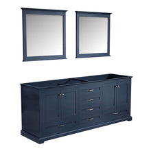Load image into Gallery viewer, Dukes 80&quot; Navy Blue Double Vanity, no Top and 30&quot; Mirrors - LD342280DE00M30