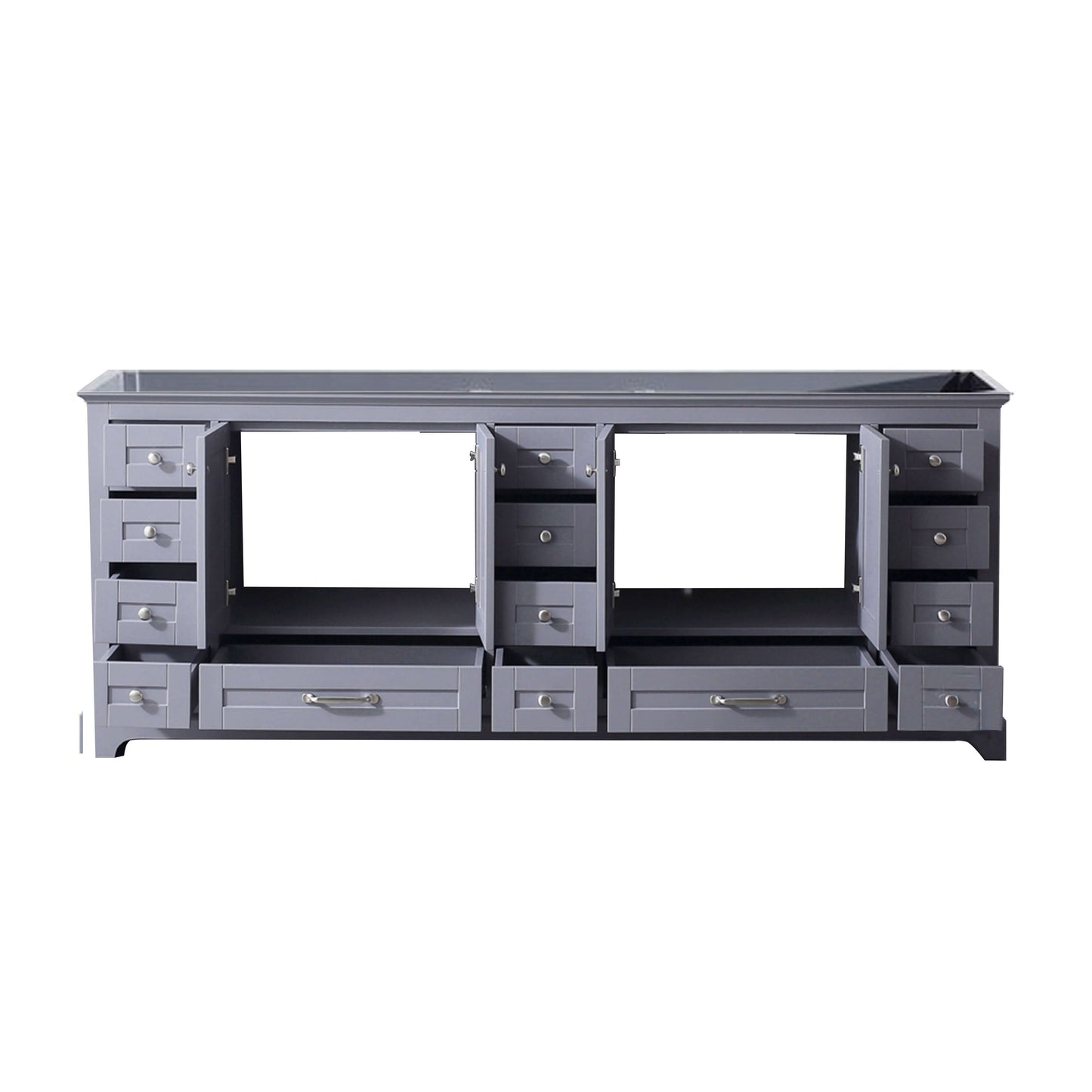 Dukes 84" Dark Grey Vanity Cabinet Only - LD342284DB00000