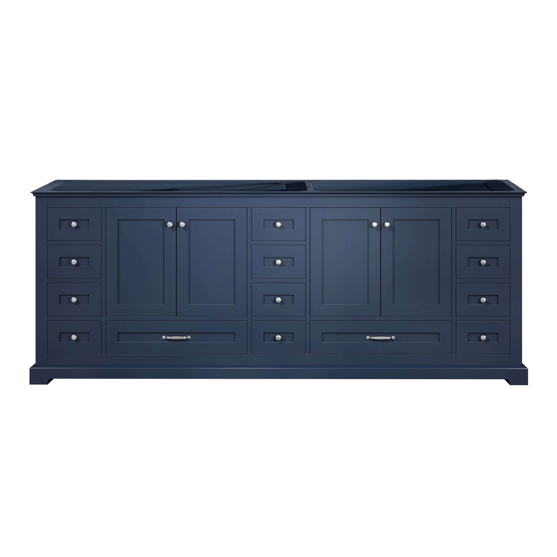 Dukes 84" Navy Blue Vanity Cabinet Only - LD342284DE00000