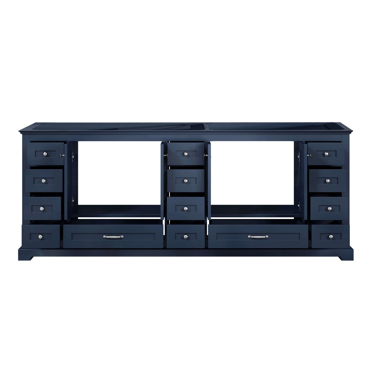 Dukes 84" Navy Blue Vanity Cabinet Only - LD342284DE00000