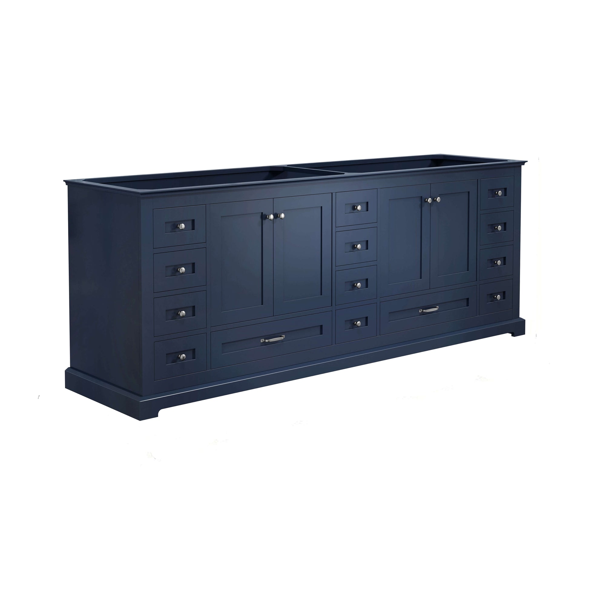 Dukes 84" Navy Blue Vanity Cabinet Only - LD342284DE00000