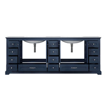 Load image into Gallery viewer, Dukes 84&quot; Navy Blue Double Vanity, White Carrara Marble Top, White Square Sinks and no Mirror - LD342284DEDS000