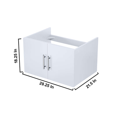 Geneva 30" Glossy White Vanity Cabinet Only - LG192230DM00000