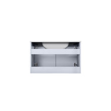 Load image into Gallery viewer, 30&quot; Glossy White Single Vanity Ensemble with White Carrara Marble Top with White Ceramic Square Undermount Sink and 30 inch LED Mirror - LG192230DMDSLM30F