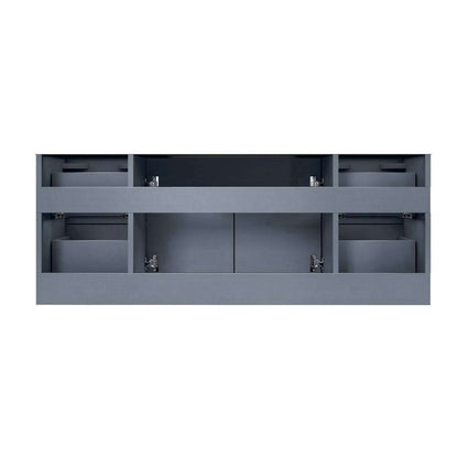 Geneva 48" Dark Grey Single Vanity, no Top and 48" LED Mirror - LG192248DB00LM48