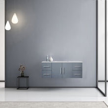 Load image into Gallery viewer, Geneva 48&quot; Dark Grey Single Vanity, White Carrara Marble Top, White Square Sink and no Mirror - LG192248DBDS000