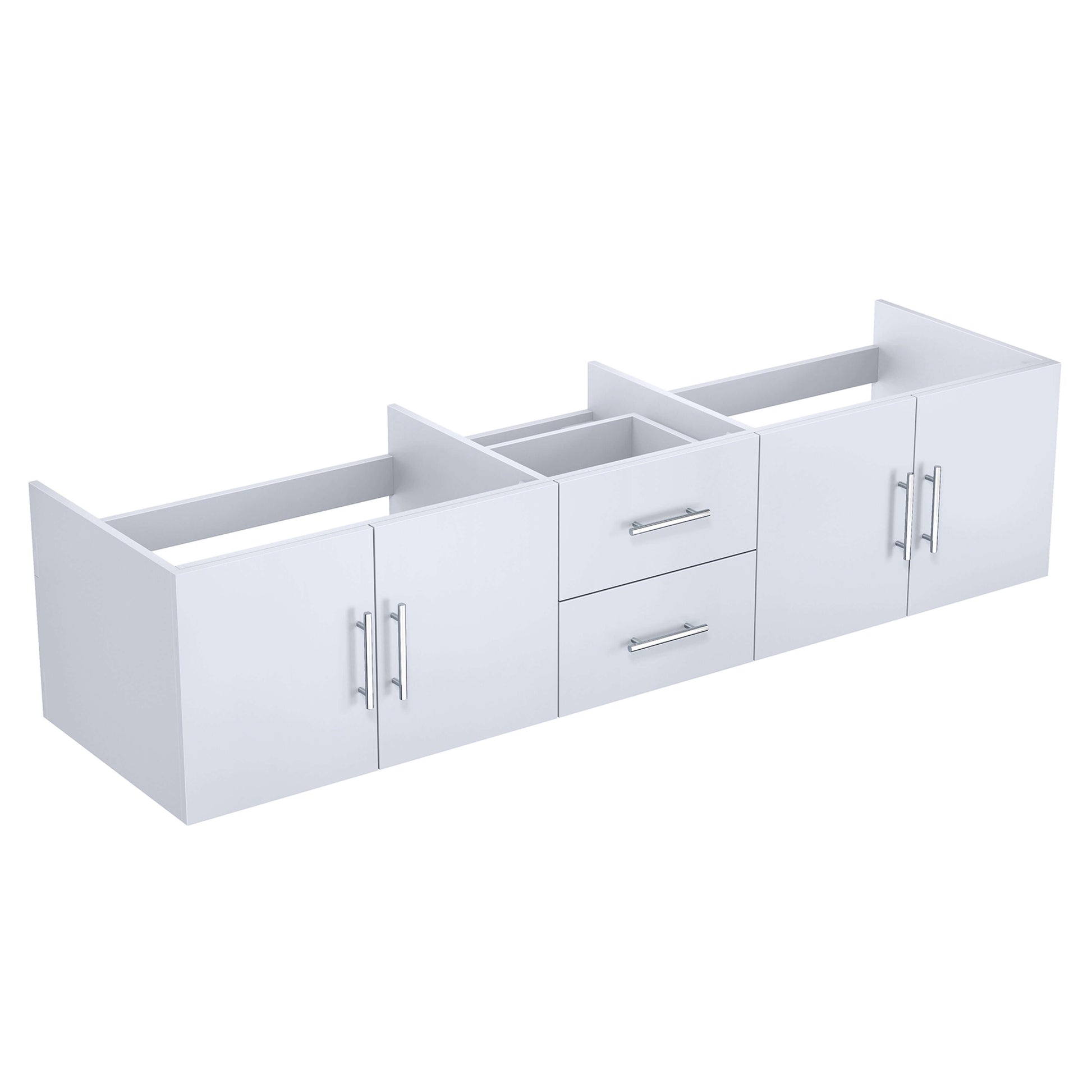 Geneva 80" Glossy White Vanity Cabinet Only - LG192280DM00000