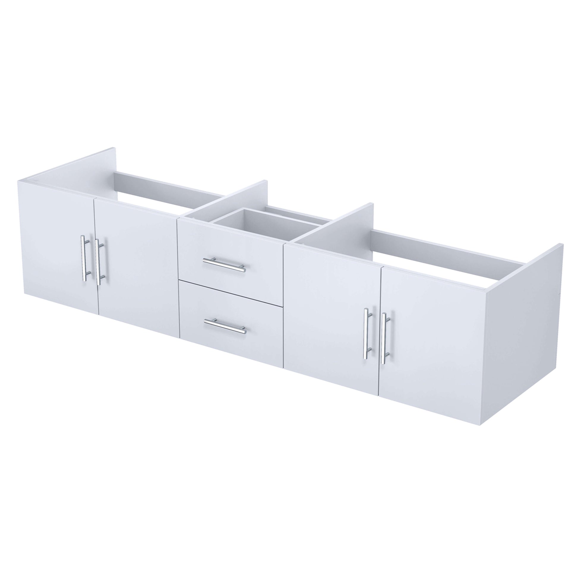 Geneva 80" Glossy White Vanity Cabinet Only - LG192280DM00000