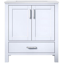 Load image into Gallery viewer, Jacques 30&quot; White Single Vanity, White Quartz Top, White Square Sink and no Mirror - LJ342230SAWQ000