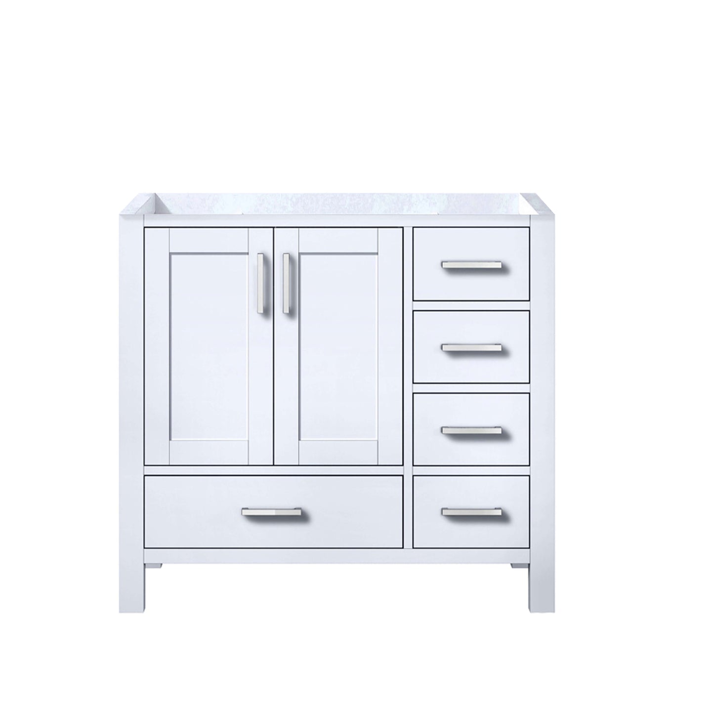 Jacques 36" White Vanity Cabinet Only - Left Version - LJ342236SA00000L