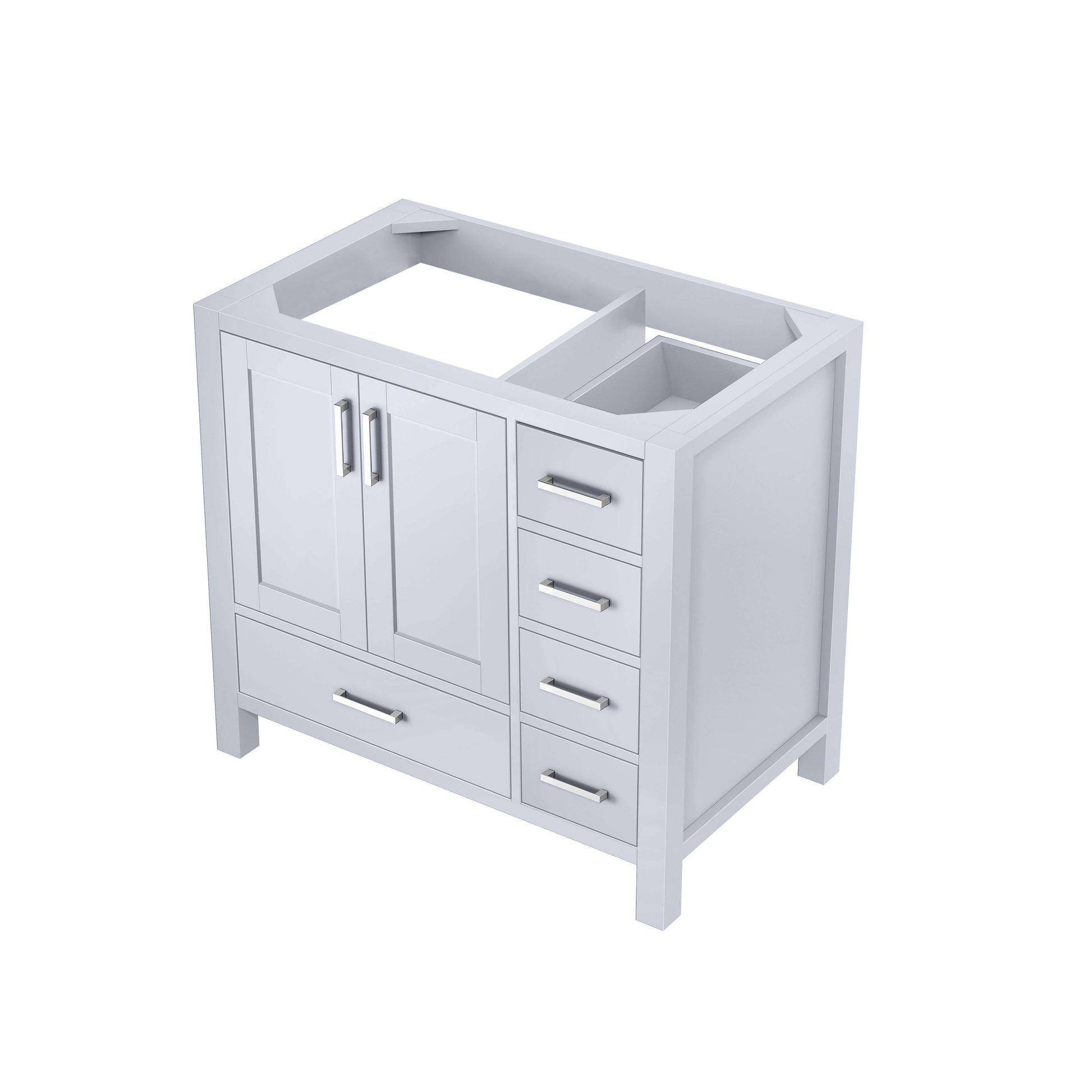 Jacques 36" White Vanity Cabinet Only - Left Version - LJ342236SA00000L