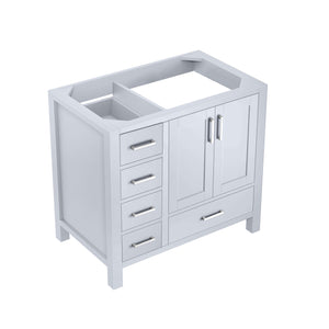 Jacques 36" White Vanity Cabinet Only - Right Version - LJ342236SA00000R