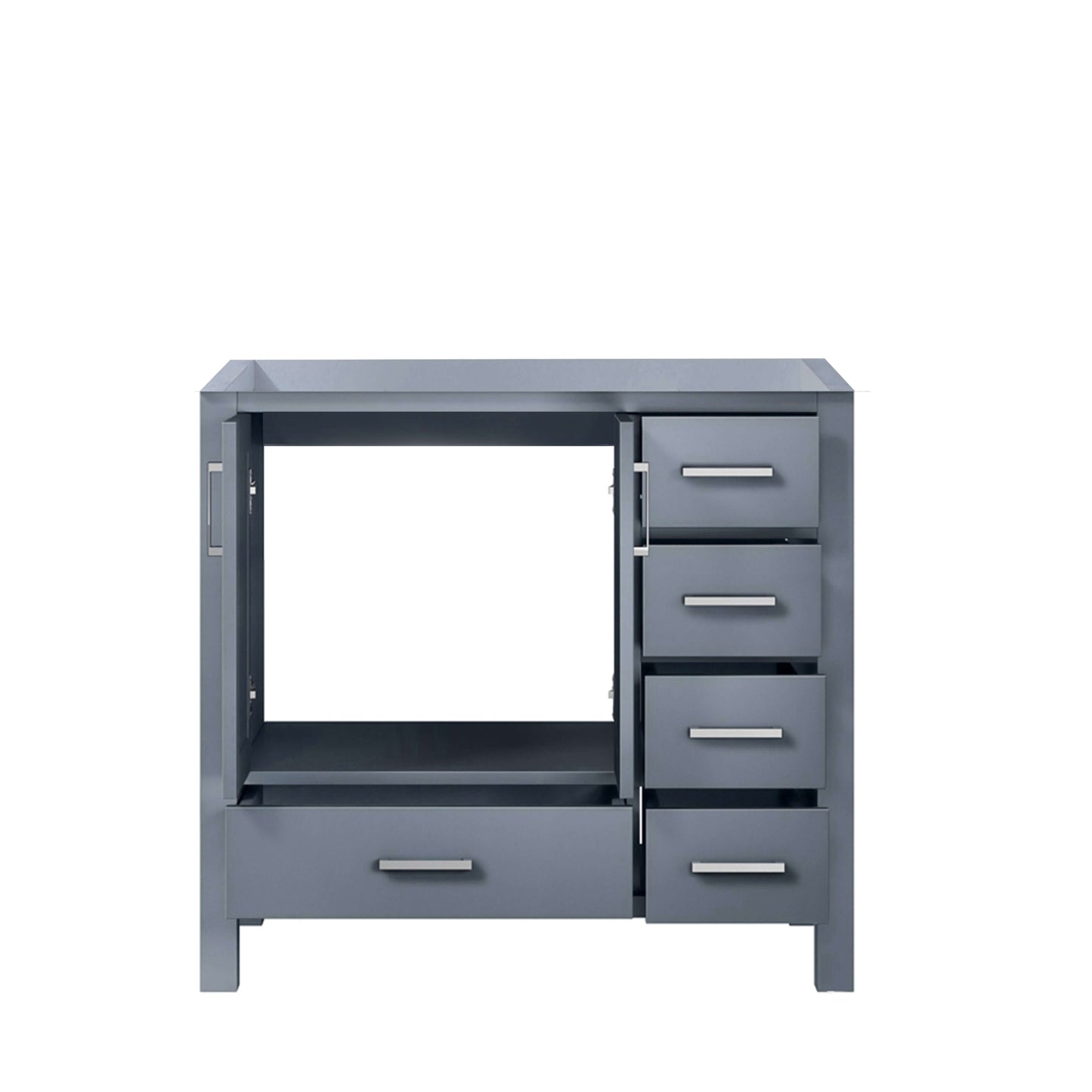 Jacques 36" Dark Grey Vanity Cabinet Only - Left Version - LJ342236SB00000L