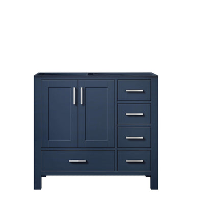 Jacques 36" Navy Blue Vanity Cabinet Only - Left Version - LJ342236SE00000L