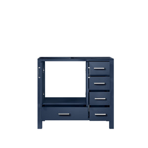 Jacques 36" Navy Blue Vanity Cabinet Only - Left Version - LJ342236SE00000L