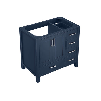 Jacques 36" Navy Blue Vanity Cabinet Only - Left Version - LJ342236SE00000L