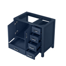 Load image into Gallery viewer, Jacques 36&quot; Navy Blue Vanity Cabinet Only - Left Version - LJ342236SE00000L