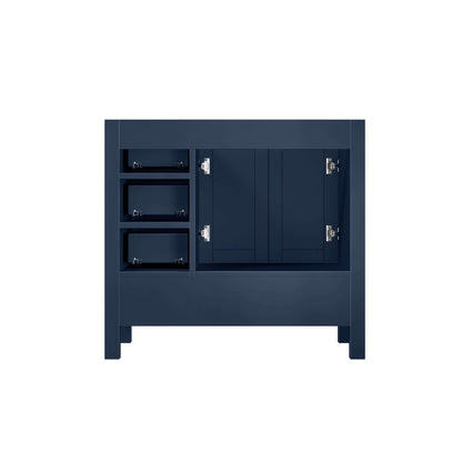 Jacques 36" Navy Blue Vanity Cabinet Only - Left Version - LJ342236SE00000L