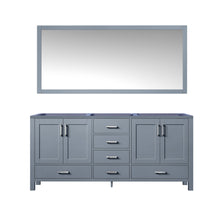 Load image into Gallery viewer, Jacques 60&quot; Dark Grey Double Vanity, no Top and 58&quot; Mirror - LJ342260DB00M58