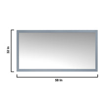 Load image into Gallery viewer, Jacques 60&quot; Dark Grey Double Vanity, no Top and 58&quot; Mirror - LJ342260DB00M58