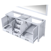Load image into Gallery viewer, Jacques 72&quot; White Double Vanity, no Top and 70&quot; Mirror - LJ342272DA00M70