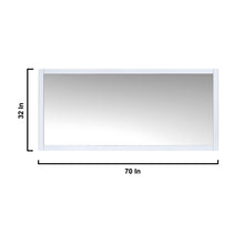 Load image into Gallery viewer, Jacques 72&quot; White Double Vanity, no Top and 70&quot; Mirror - LJ342272DA00M70