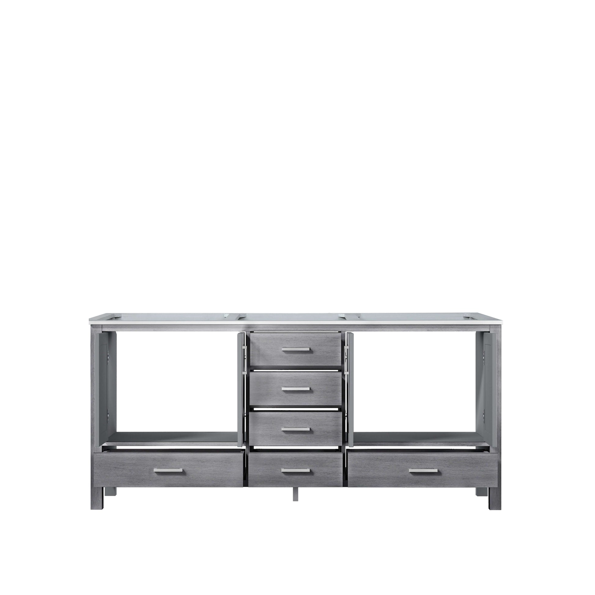 Jacques 72" Distressed Grey Vanity Cabinet Only - LJ342272DD00000