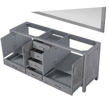 Load image into Gallery viewer, Jacques 72&quot; Distressed Grey Double Vanity, no Top and 70&quot; Mirror - LJ342272DD00M70