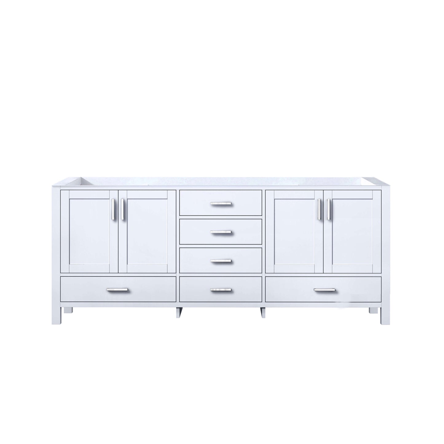 Jacques 80" White Vanity Cabinet Only - LJ342280DA00000