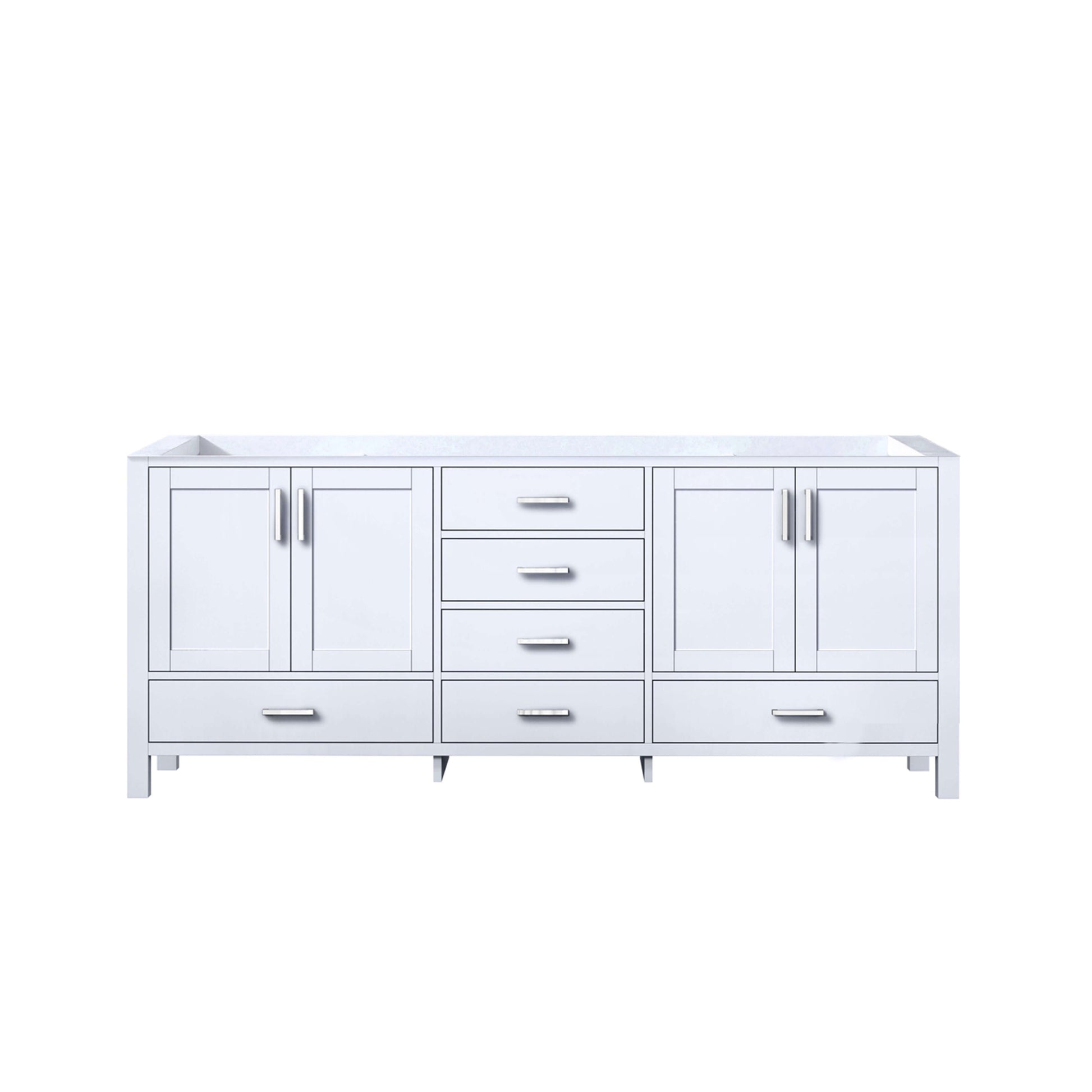 Jacques 80" White Vanity Cabinet Only - LJ342280DA00000