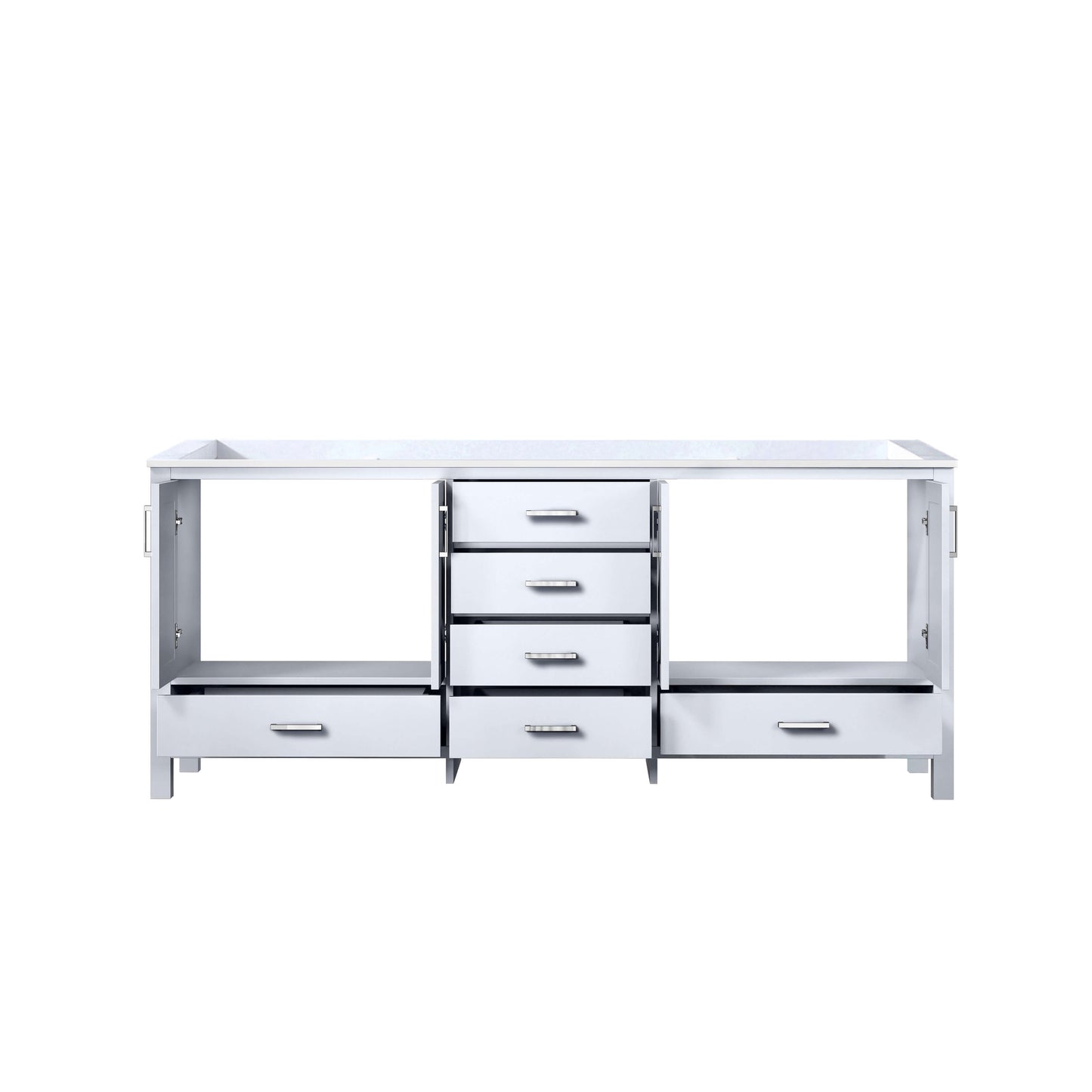 Jacques 80" White Vanity Cabinet Only - LJ342280DA00000