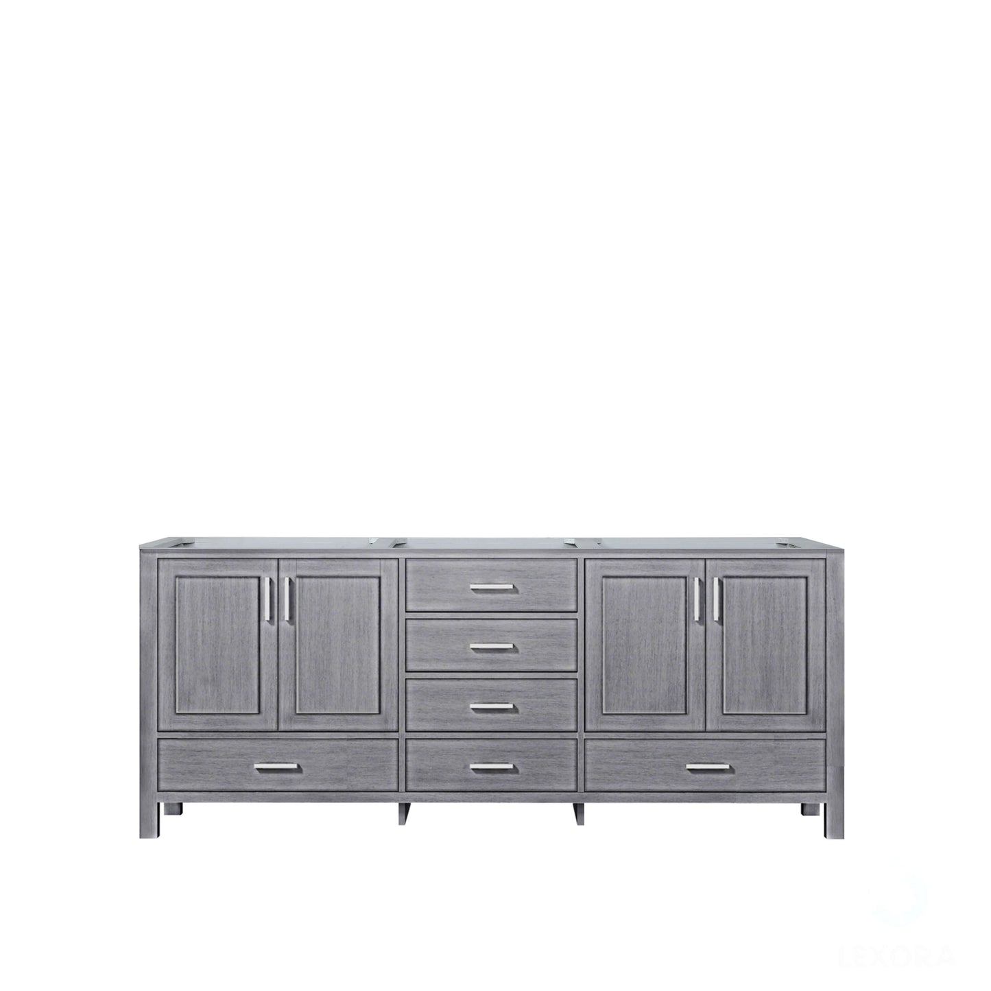 Jacques 80" Distressed Grey Vanity Cabinet Only - LJ342280DD00000