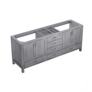 Jacques 80" Distressed Grey Vanity Cabinet Only - LJ342280DD00000