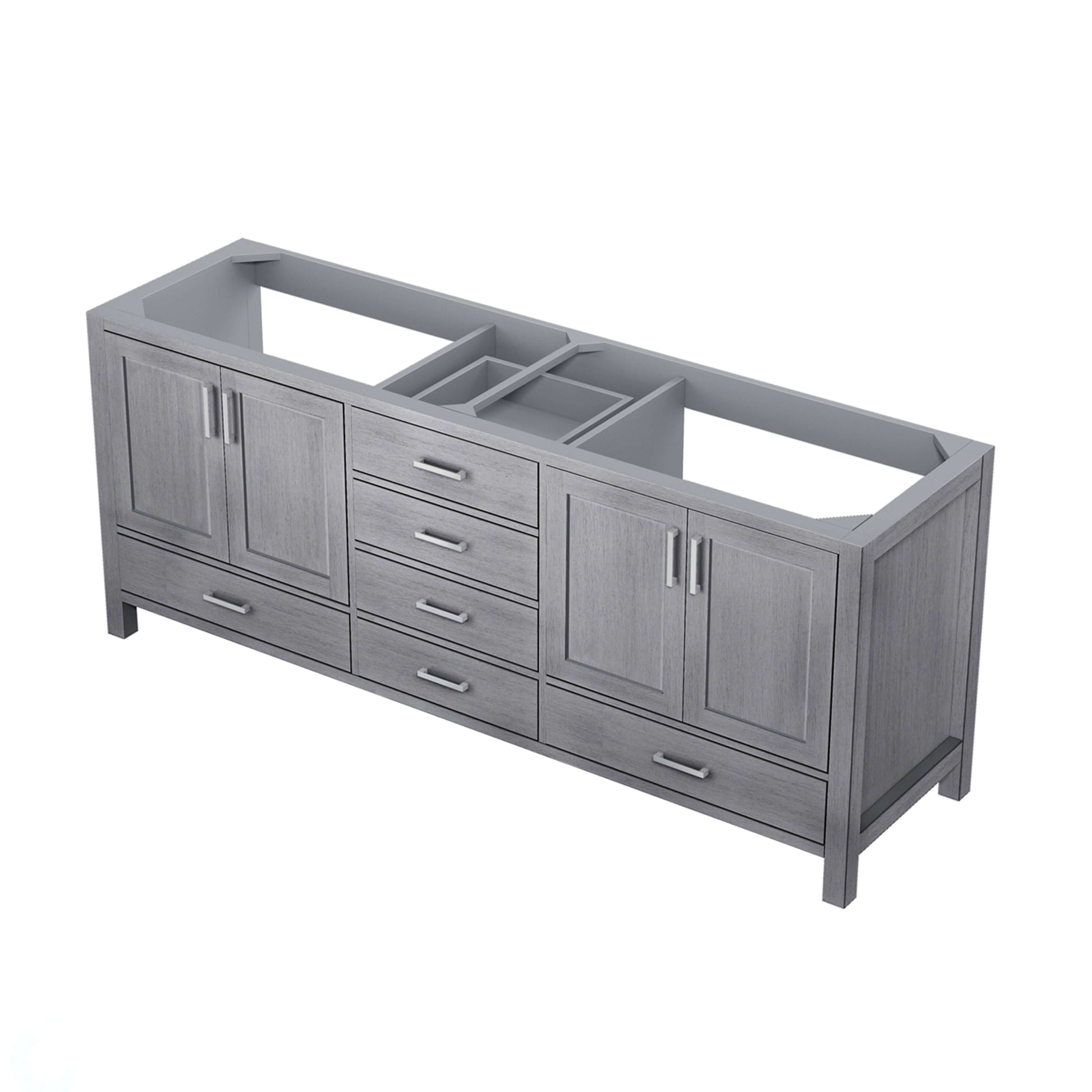 Jacques 80" Distressed Grey Vanity Cabinet Only - LJ342280DD00000