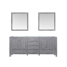 Load image into Gallery viewer, Jacques 80&quot; Distressed Grey Double Vanity, no Top and 30&quot; Mirrors - LJ342280DD00M30