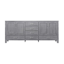 Load image into Gallery viewer, Jacques 80&quot; Distressed Grey Double Vanity, White Carrara Marble Top, White Square Sinks and no Mirror - LJ342280DDDS000