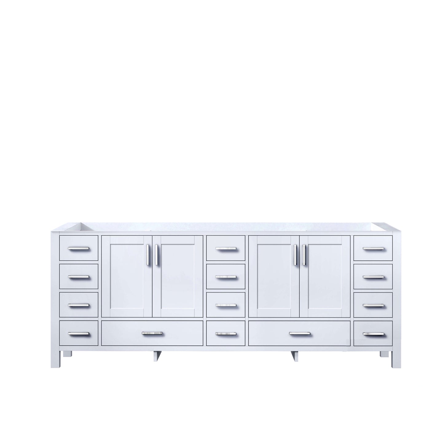 Jacques 84" White Vanity Cabinet Only - LJ342284DA00000