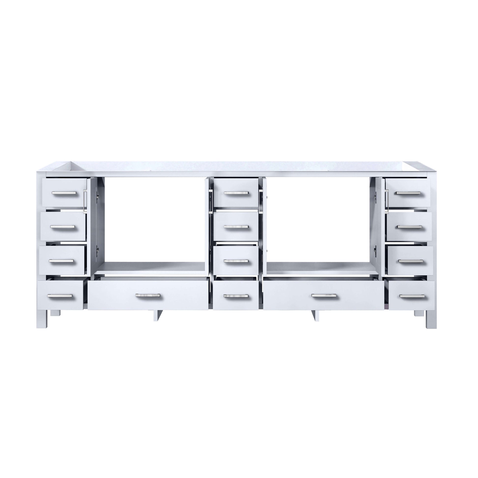 Jacques 84" White Vanity Cabinet Only - LJ342284DA00000