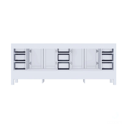 Jacques 84" White Vanity Cabinet Only - LJ342284DA00000